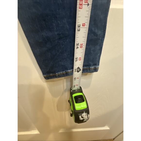 Guess Womens 28 Blue Denim Jeans Curve X 5 Pockets Stretchy Rhinestones Curvy - Picture 9 of 10